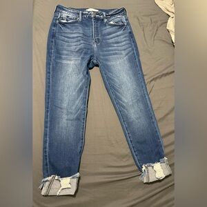 KanCan Dark Blue Boyfriend Jeans